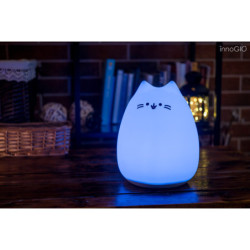 Led gatito grande silicona