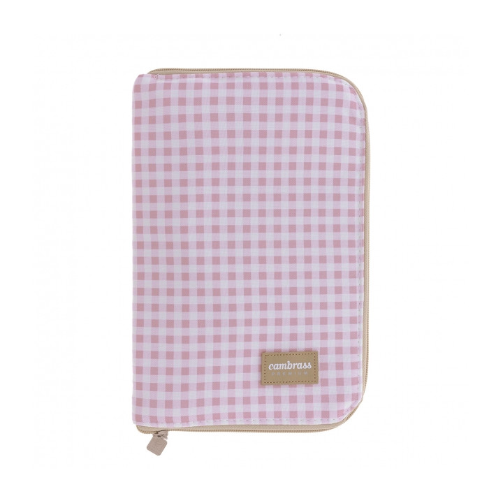 Portadocumentos vichy rosa