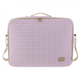 Maleta clínica vichy rosa