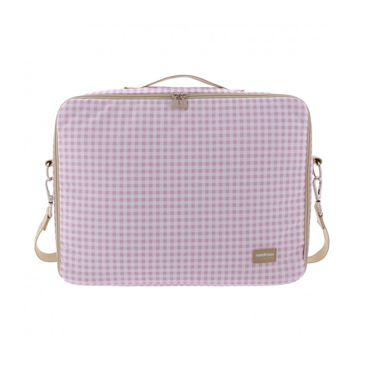 Maleta clínica vichy rosa