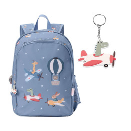 Mochila mediana+llavero Planes