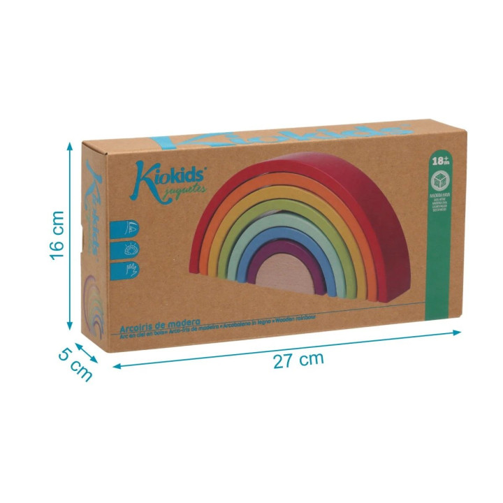 arcoiris de madera