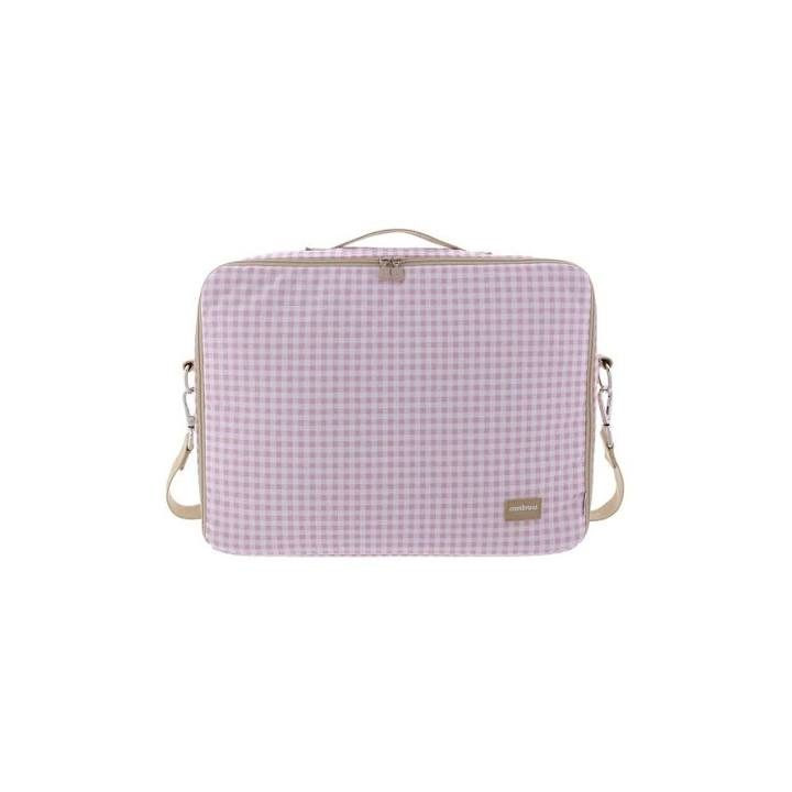Maleta clínica vichy rosa