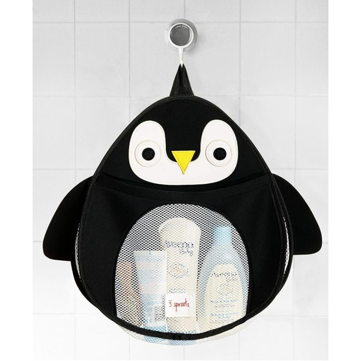 Colgador baño pingüino