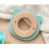 Mordedor silicona y madera Kiokids