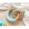 Mordedor silicona y madera Kiokids